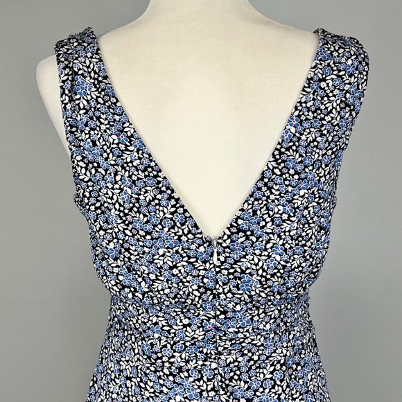Francescas Collection Cameron Womens Blue Floral Romper Jumpsuit size Medium - Picture 9 of 15